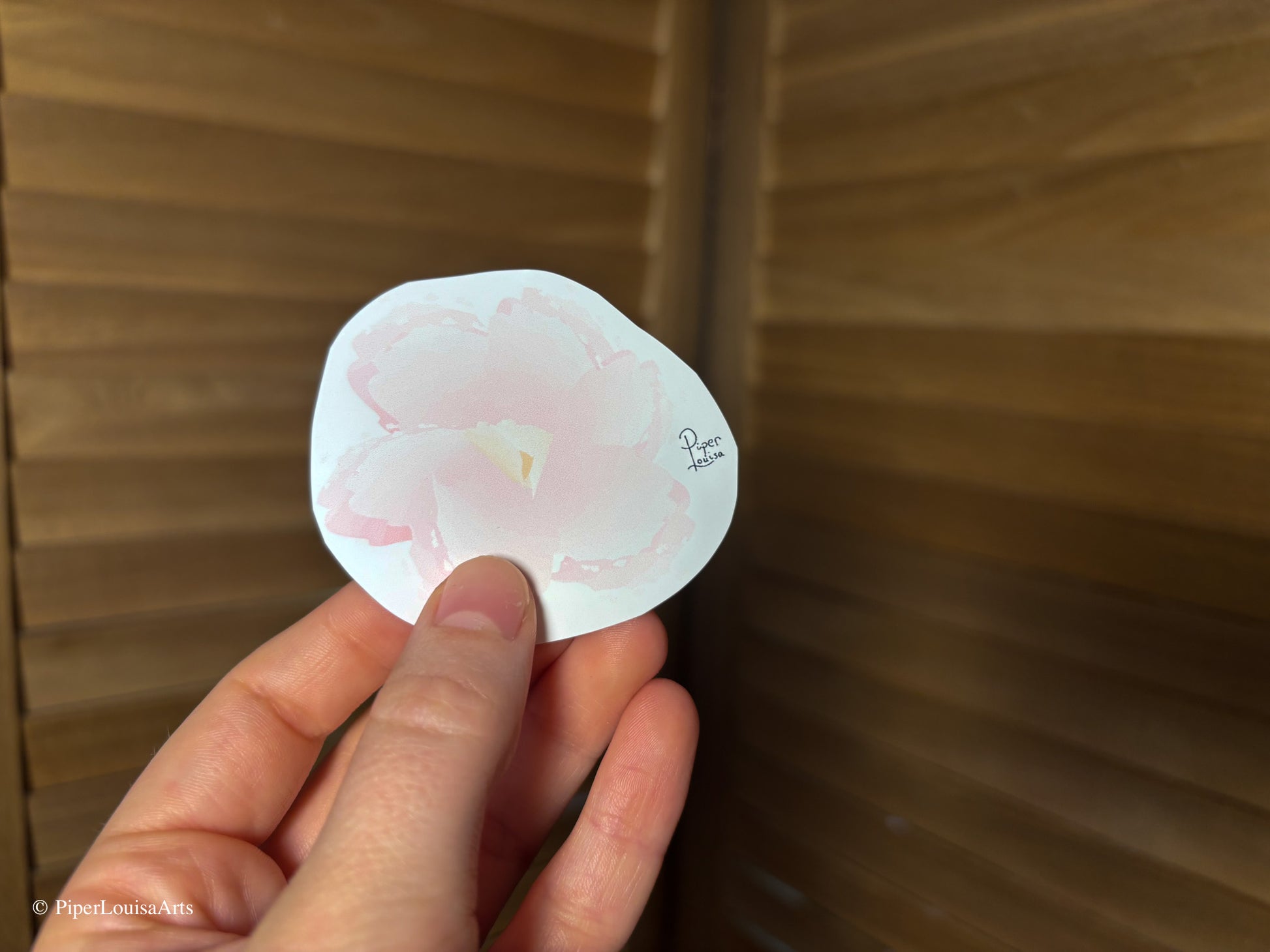 Matte - Pink Flower Sticker
