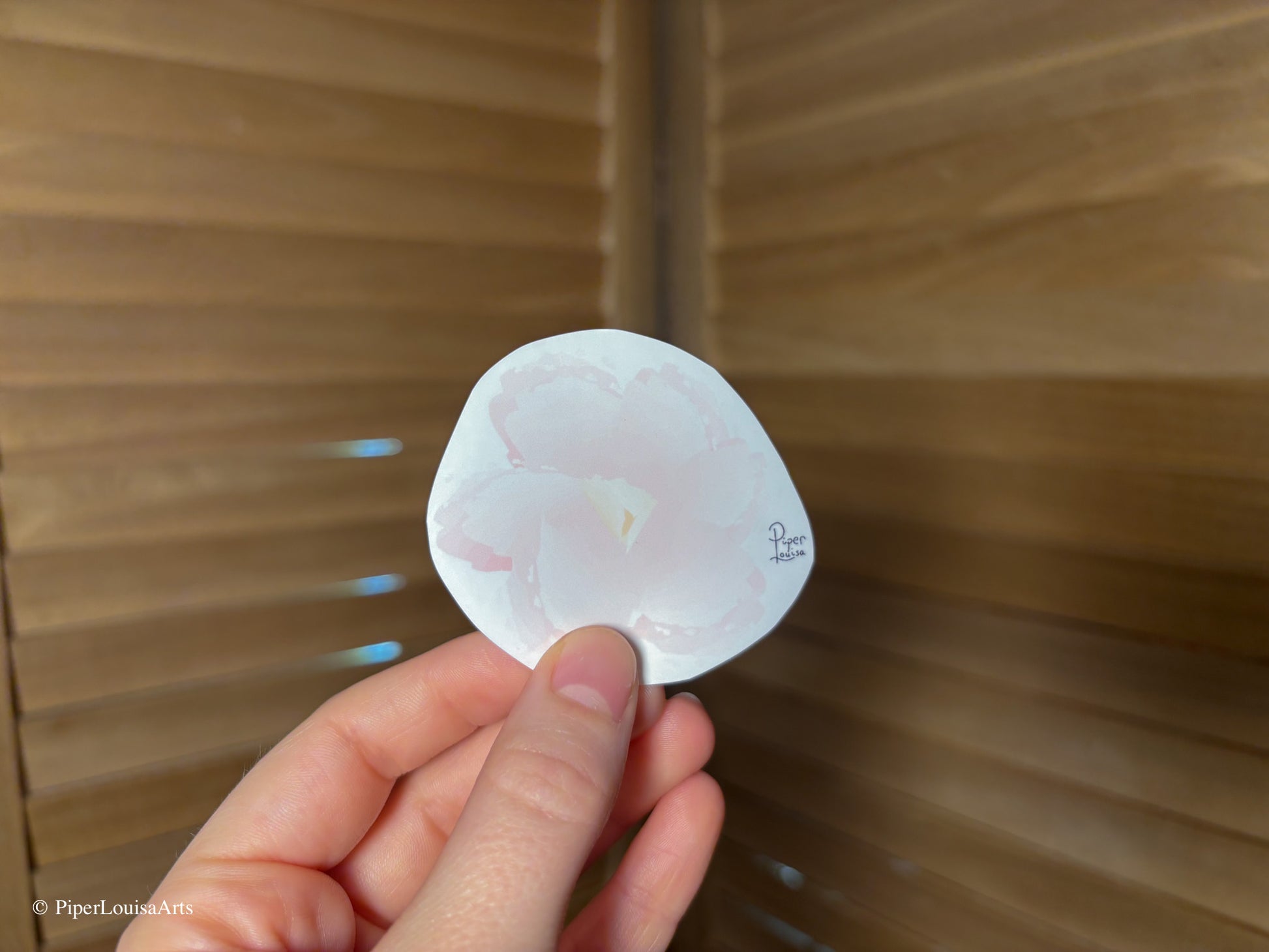 Glossy - Pink Flower Sticker