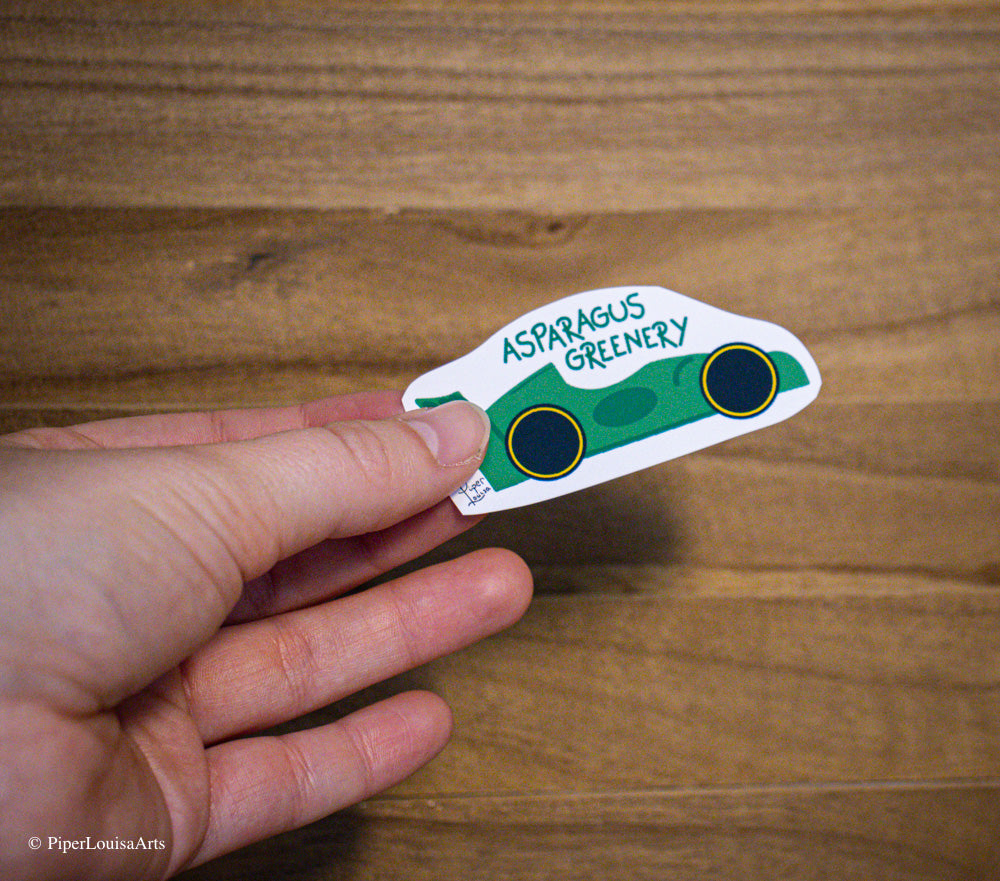 Matte - Asparagus Greenery Sticker