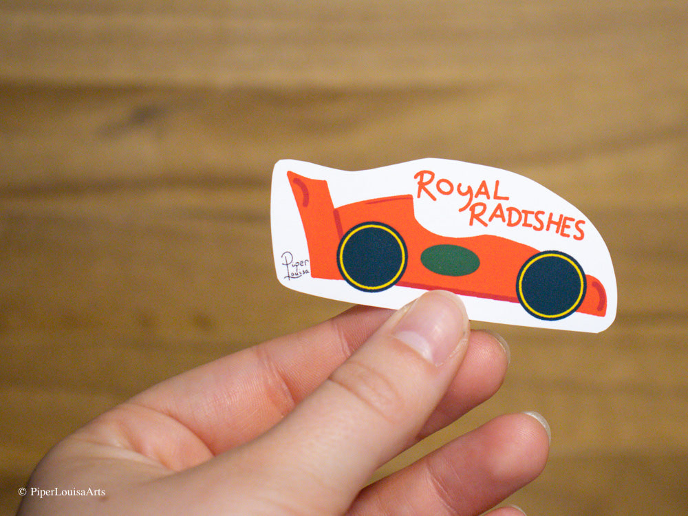Matte - Royal Radishes Sticker