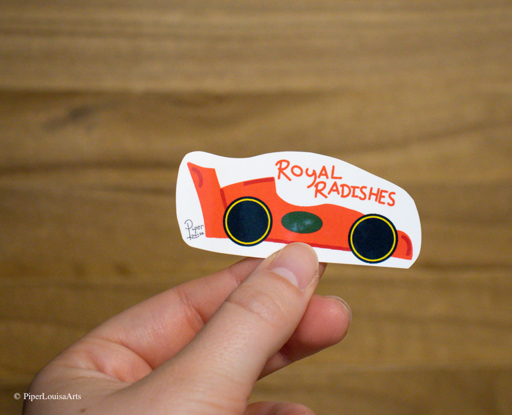 Glossy - Royal Radishes Sticker