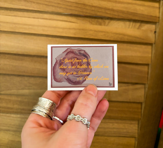 St. Rose of Lima Quote Sticker