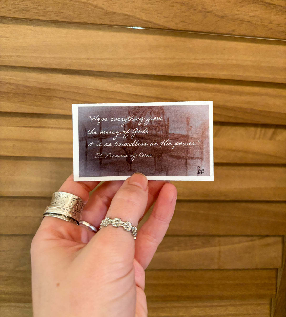 St. Frances of Rome Quote Sticker