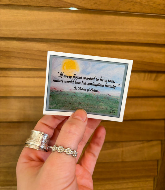 St. Thérèse of Lisieux Quote Sticker