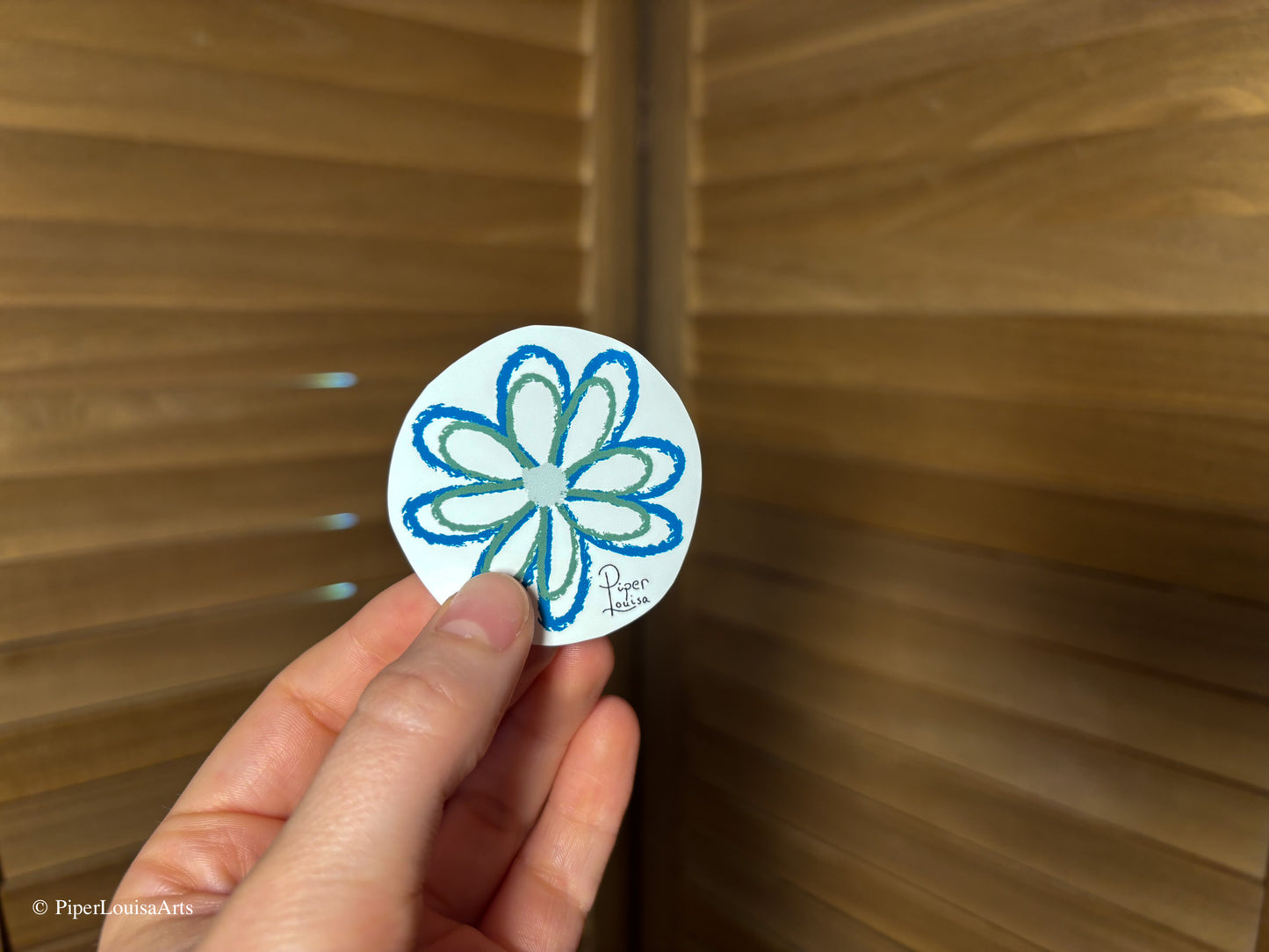 Matte - Chalk Flower Sticker