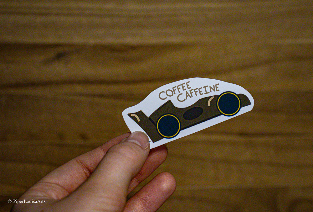 Matte - Coffee Caffeine Sticker