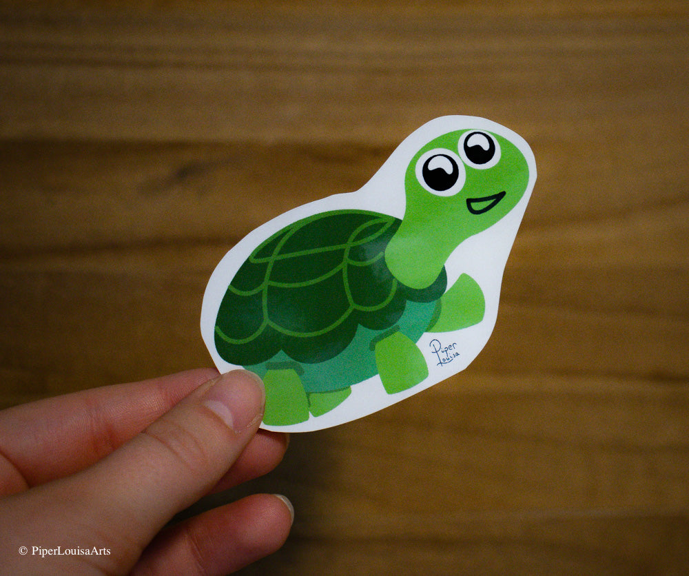 Glossy - Clumsy the Turtle Sticker