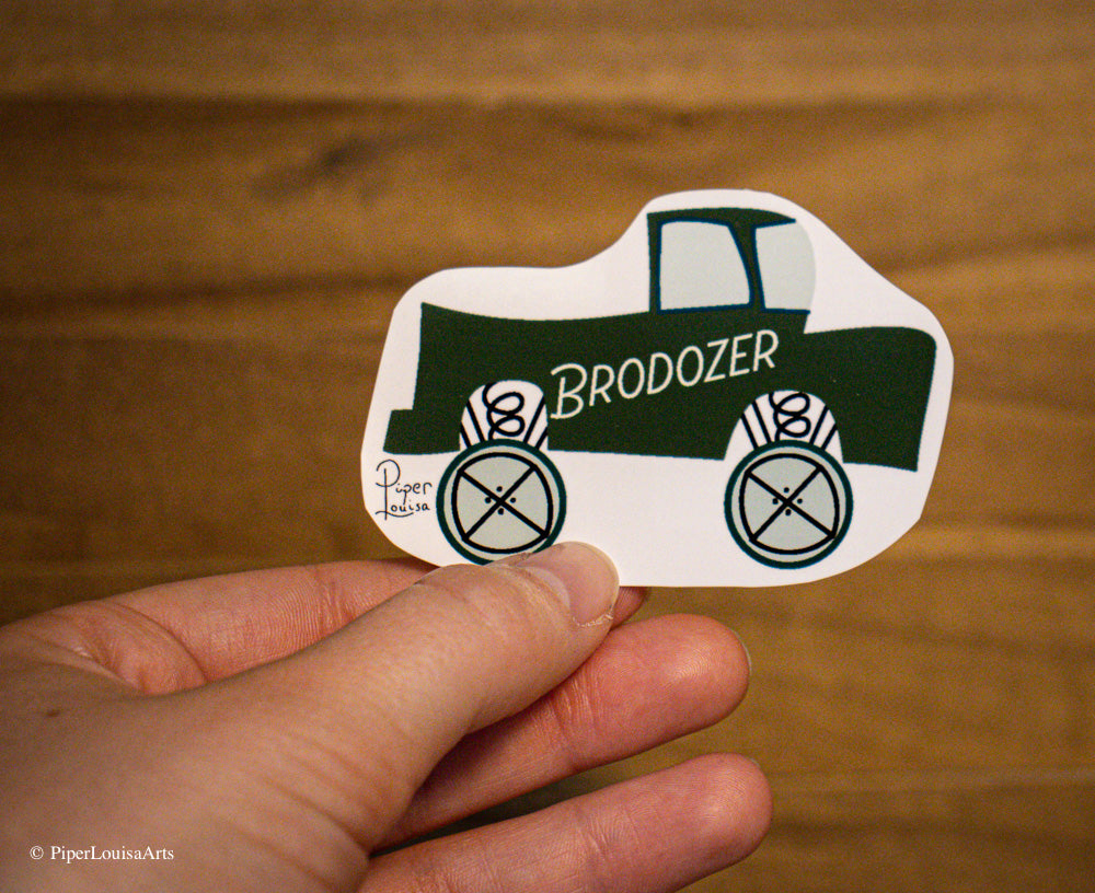 Matte - Brodozer Sticker