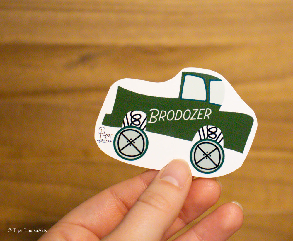 Glossy - Brodozer Sticker