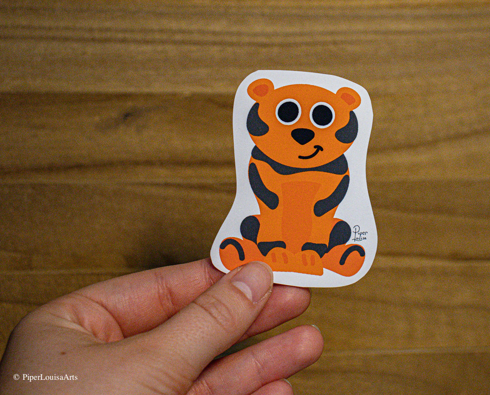 Matte - Remington the Tiger Sticker