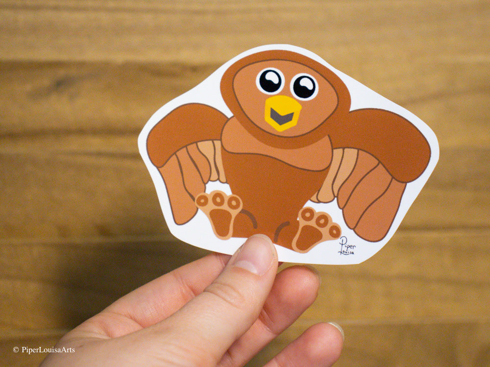 Glossy - Happy the Owl Sticker