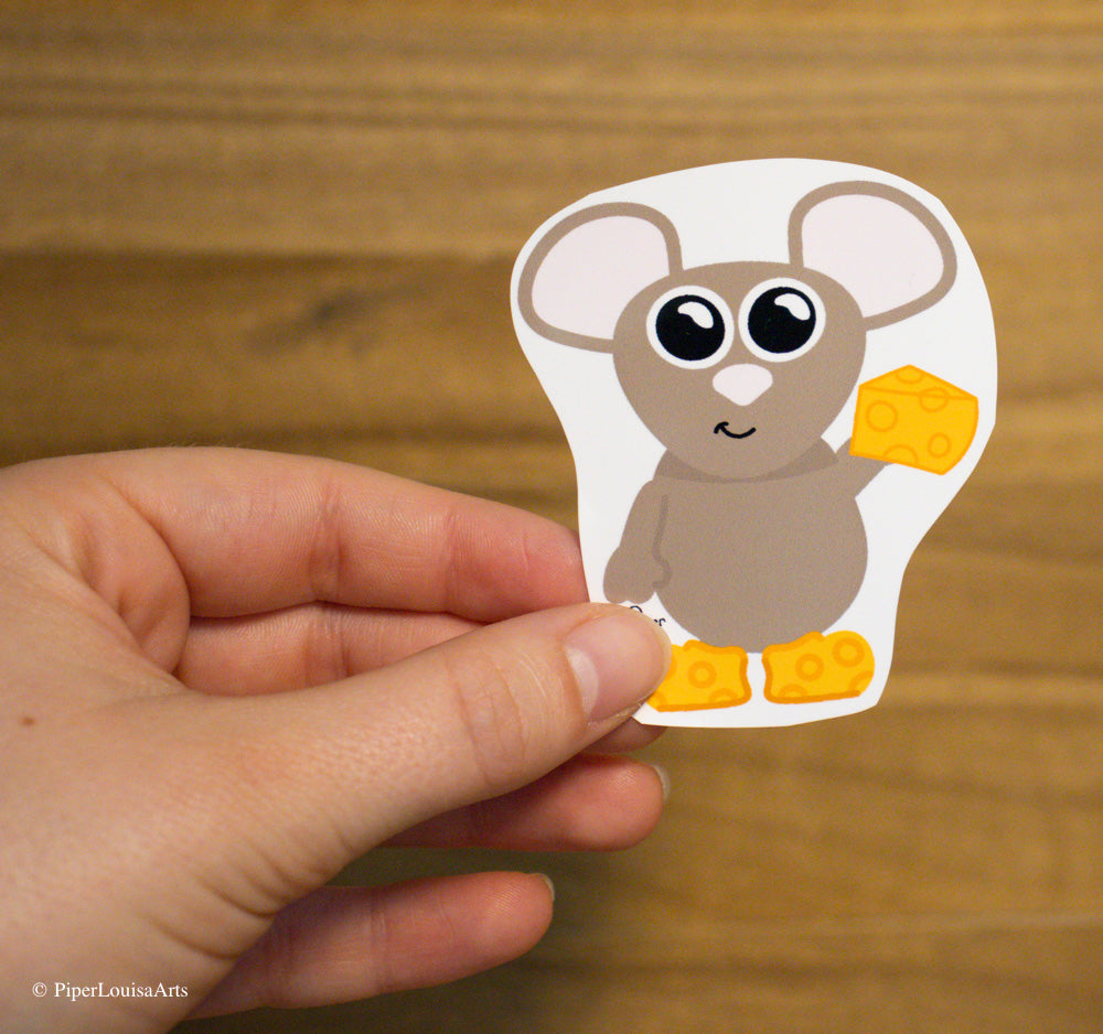 Glossy - Mozzarella the Mouse Sticker