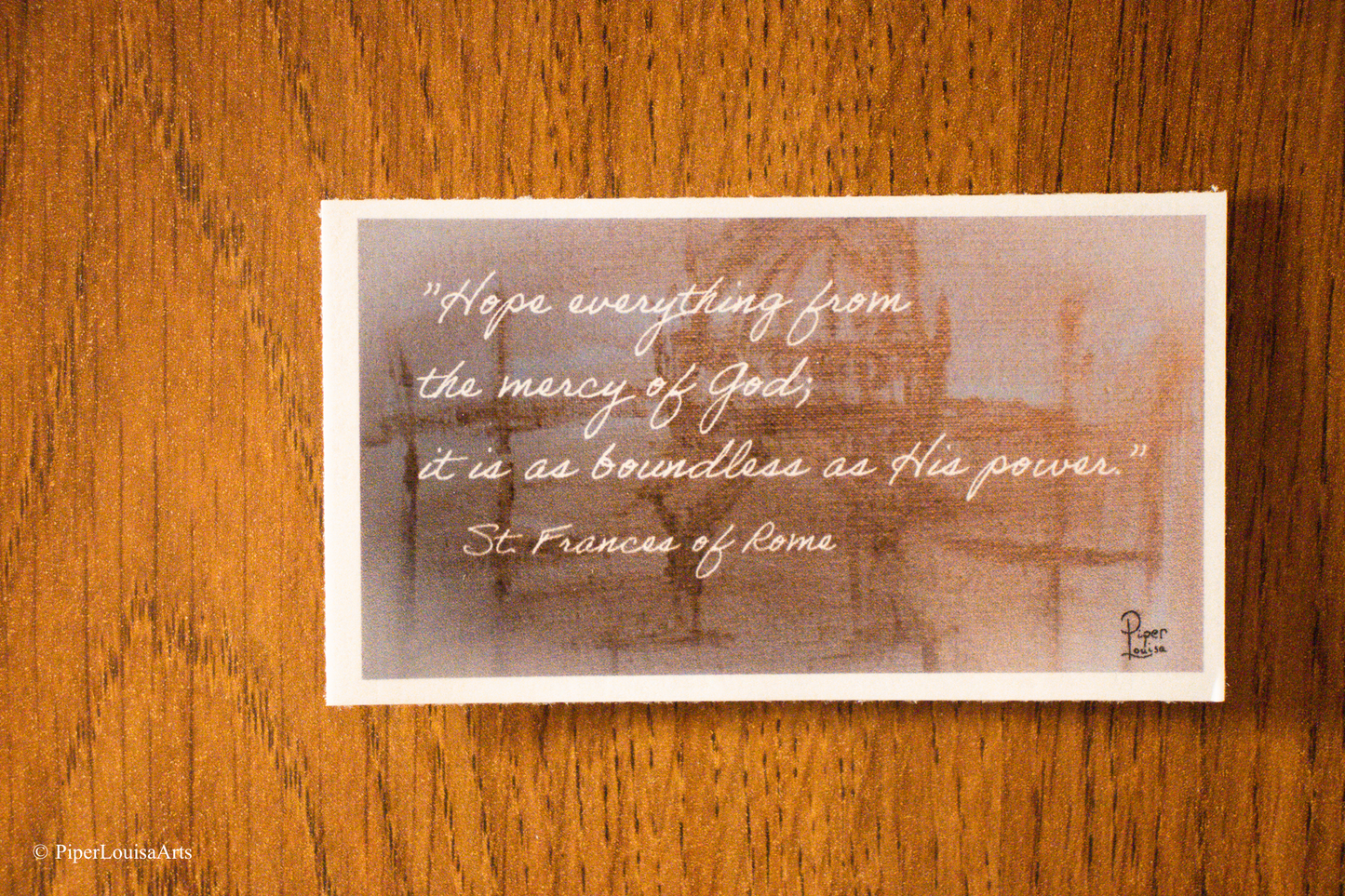 St. Frances of Rome Quote Sticker