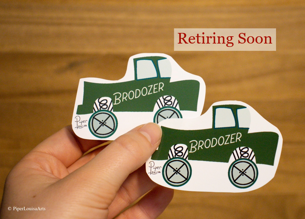 Brodozer Sticker