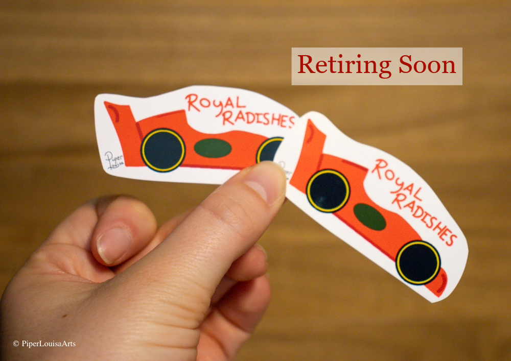 Royal Radishes Sticker