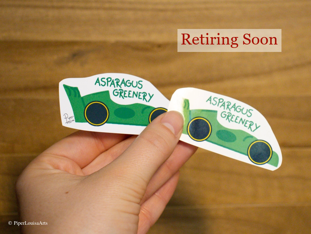 Asparagus Greenery Sticker